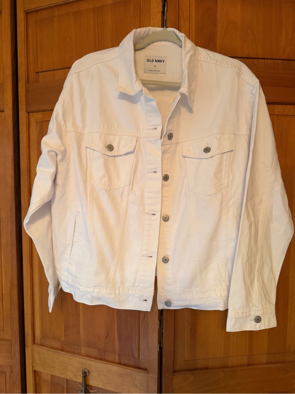 Old Navy White Women's Jean Jacket
